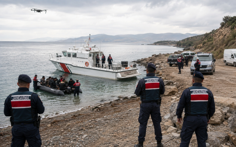 Çanakkale Dahil 23 İlde Göçmen Kaçakçılığı Operasyonu: 31 Şüpheli Tutuklandı içerik görseli