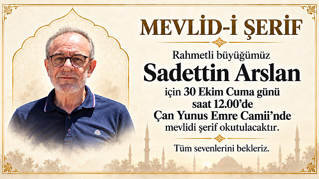 YÖNETİM KURULU BAŞKANIMIZ SADETTİN ARSLAN YARIN DUALARLA ANILACAK