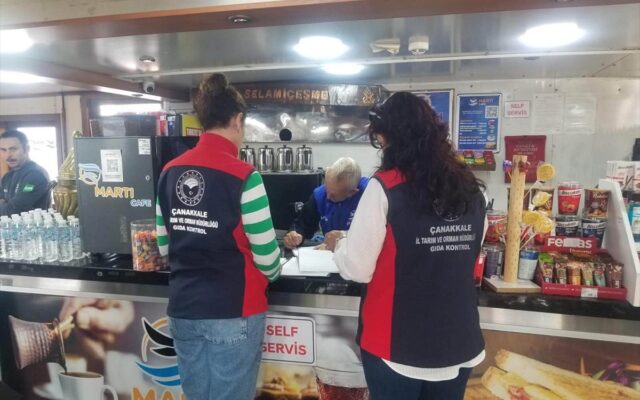 Çanakkale’de Feribotlardaki Gıda İşletmeleri Denetlendi